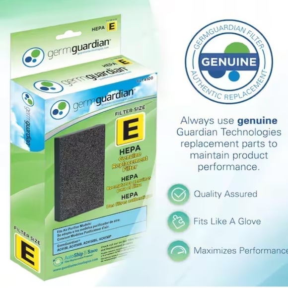 NEW Germ Guardian Lot Hepa E Replacement Filters 4pcs - Picture 1 of 2